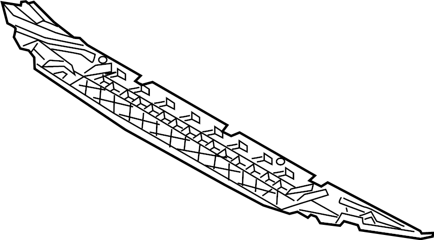 View 80A807233A Radiator Support Splash Shield (Lower) Full-Sized Product Image