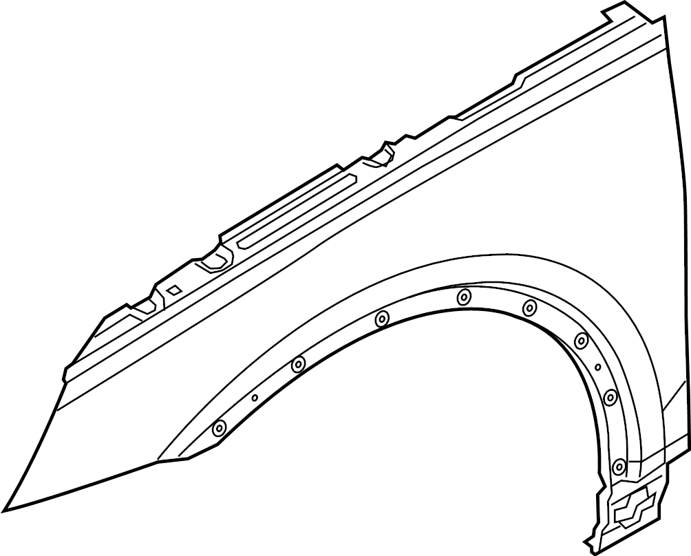 View 80A821106ASTL Fender (Front) Full-Sized Product Image