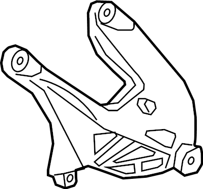 View 4M0199307CB Bracket. Support. Mount. (Upper) Full-Sized Product Image