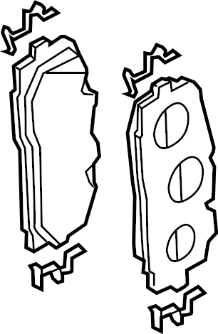 View 4M0698151BH Disc Brake Pad Set (Front) Full-Sized Product Image