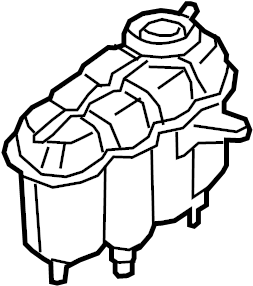 View 8W0121405L Engine Coolant Reservoir. EXPANSION TANK.  Full-Sized Product Image