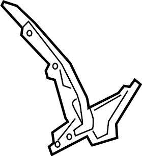 View 8W0823302D Hood Hinge Full-Sized Product Image