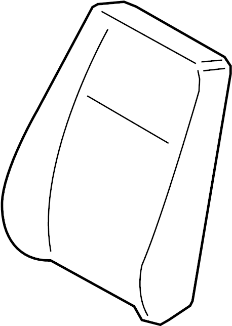 View 8W0881775D Seat Back Cushion (Upper) Full-Sized Product Image