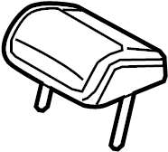 View 8W0885975AMQW6 Headrest Full-Sized Product Image
