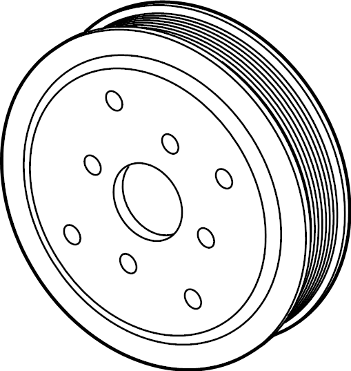 View 06M121031D Engine Water Pump Pulley Full-Sized Product Image