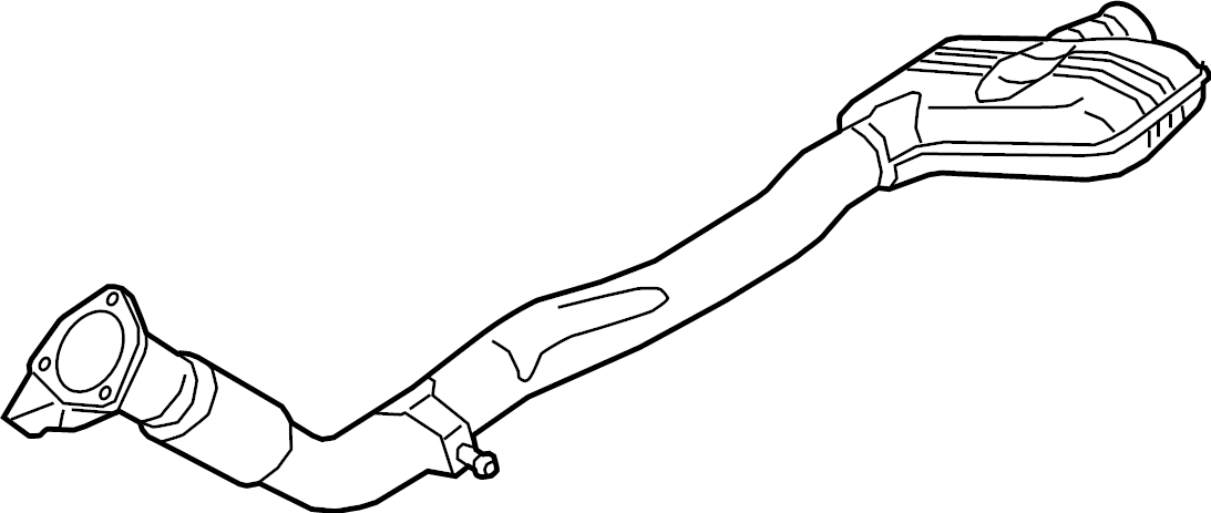 View 4M0253300Q MUFFLER. Pipe.  Full-Sized Product Image