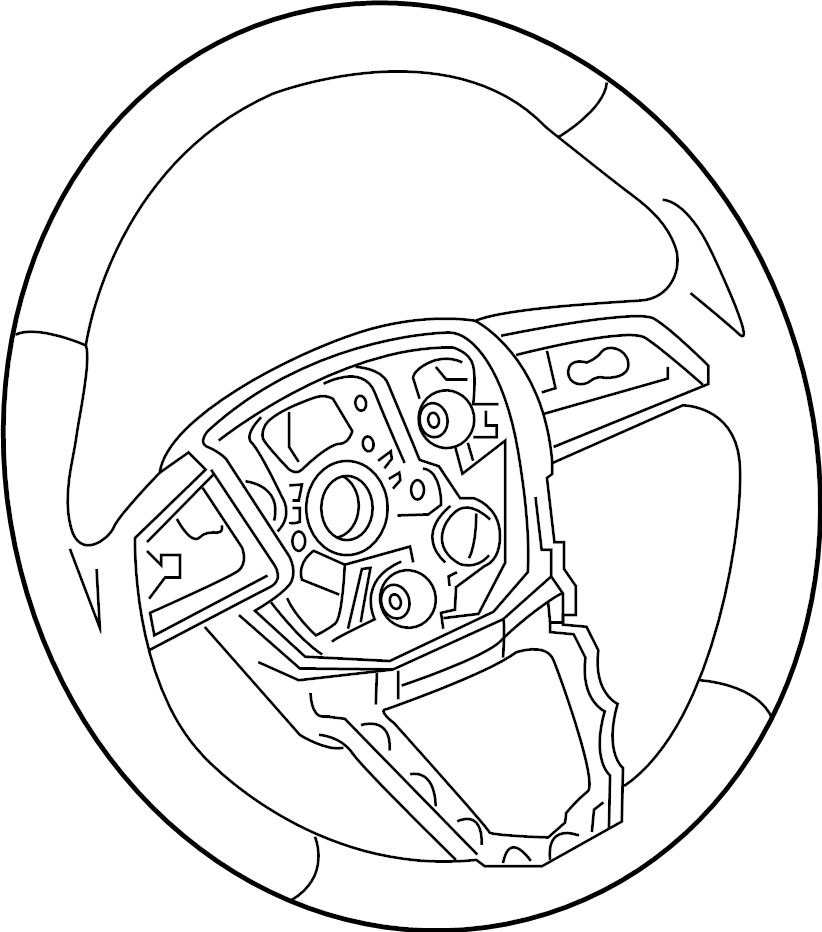 View 4M8419091AMIBA STEERING WHEEL. STEERWHEEL.  Full-Sized Product Image