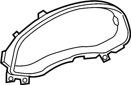 View 4M88571163Q7 Instrument Cluster Bezel Full-Sized Product Image