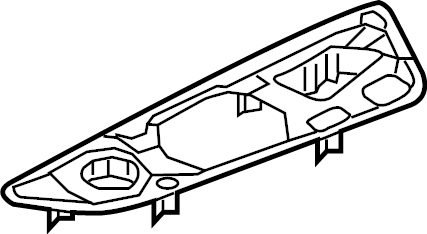 View 4M8857736B Radio Speaker Bracket. Speaker Cover Bracket.  Full-Sized Product Image