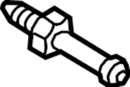 View WHT007506 Quarter trim pin. Windshield pillar trim pin. Wndshld PILLAR trim pin. (Upper) Full-Sized Product Image