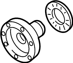 View 0BX598070 Drive Shaft Pinion Yoke Full-Sized Product Image