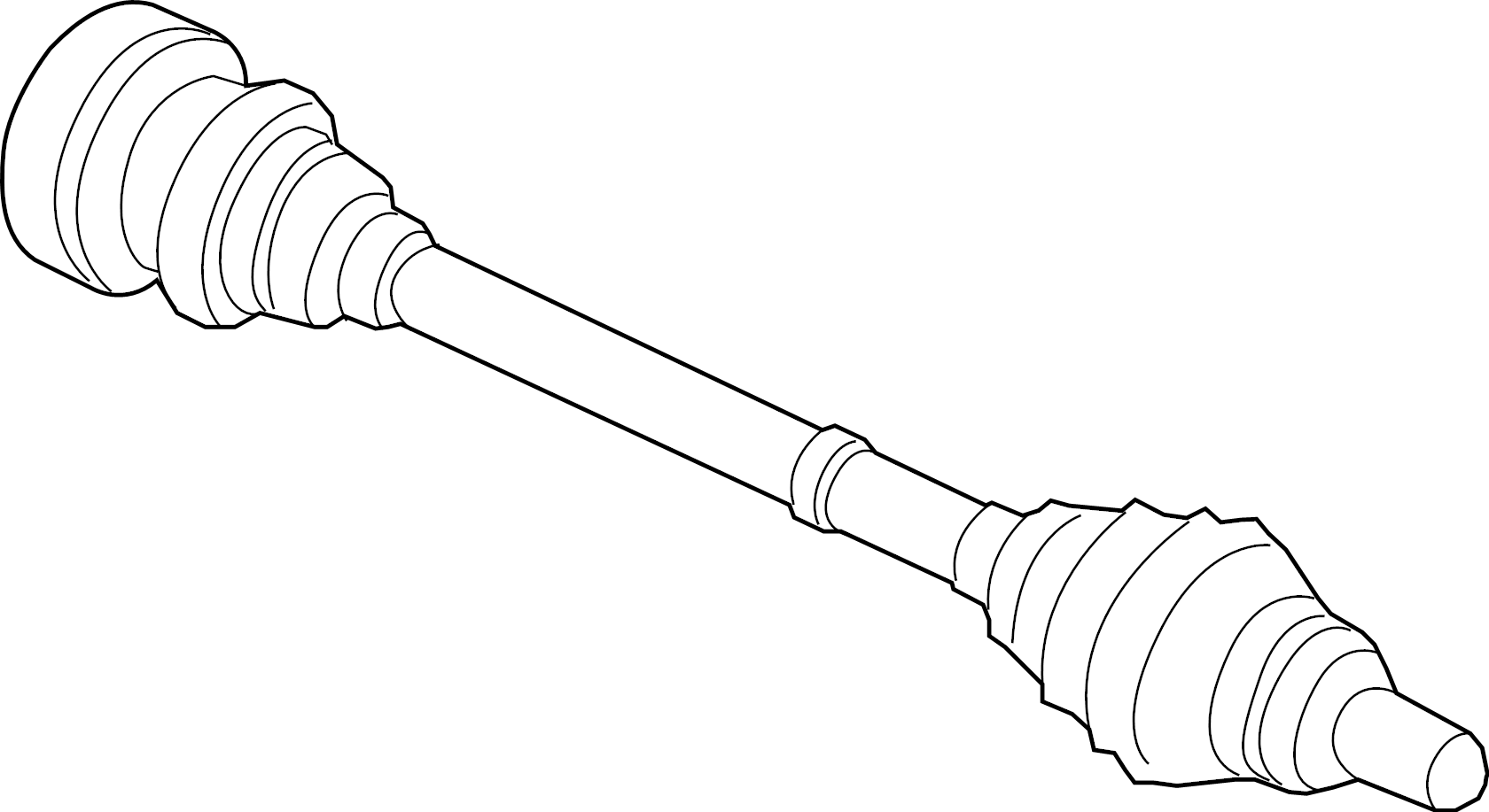 View 4M0501201D CV Axle Assembly Full-Sized Product Image