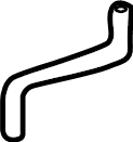 View 4K1121123A Engine Coolant Overflow Hose (Lower) Full-Sized Product Image