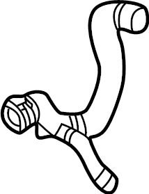 View 4K0122055BJ Radiator Coolant Hose (Front, Rear, Upper, Lower) Full-Sized Product Image
