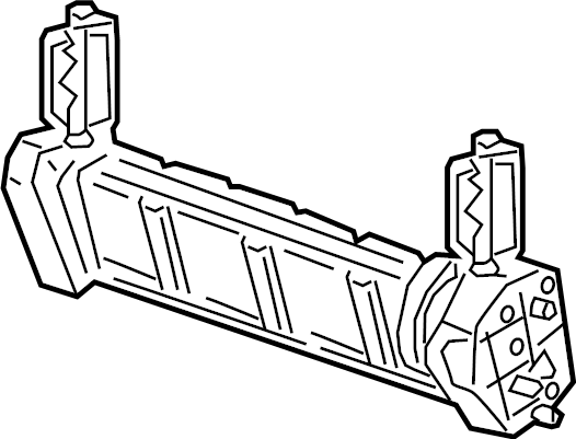 View 4M0898333B Case. Kit. HVAC. Unit. Bracket. Hardware. Heater Core. Repair. Retainer plate.  Full-Sized Product Image
