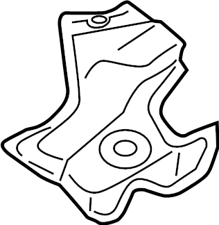 View 4K1804163D Floor Pan Heat Shield (Front) Full-Sized Product Image