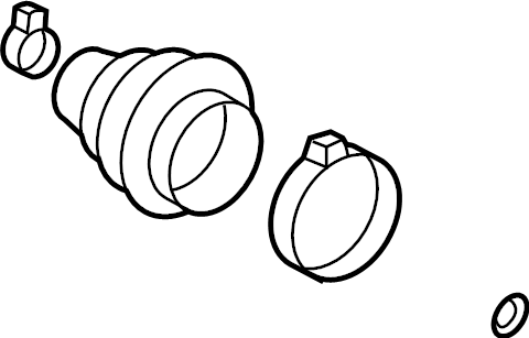 View 4KE498203 CV Joint Boot Kit Full-Sized Product Image