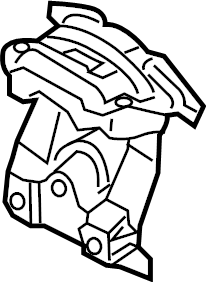 View 4K0882351 Headrest Bracket Full-Sized Product Image