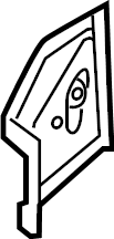 View 4K0810254 Floor Pan Bracket (Front) Full-Sized Product Image