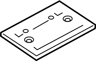 View 4K98271139B9 License Plate Bracket Full-Sized Product Image