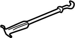 View 8D0839081A Door Lock Operating Rod Full-Sized Product Image