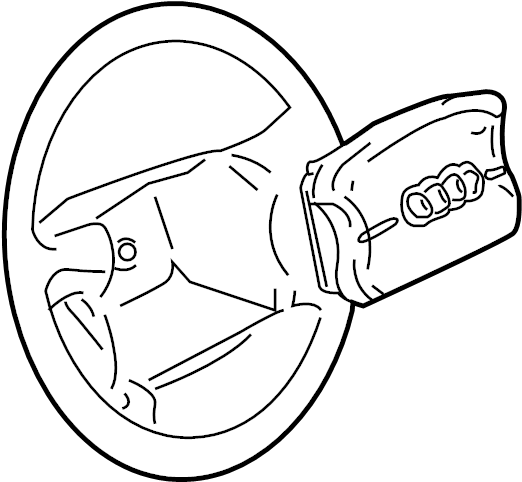 View 8E0880201AA26Z Steering Wheel Air Bag Full-Sized Product Image