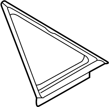 View 8E5867288AMDH Quarter Window Trim Full-Sized Product Image
