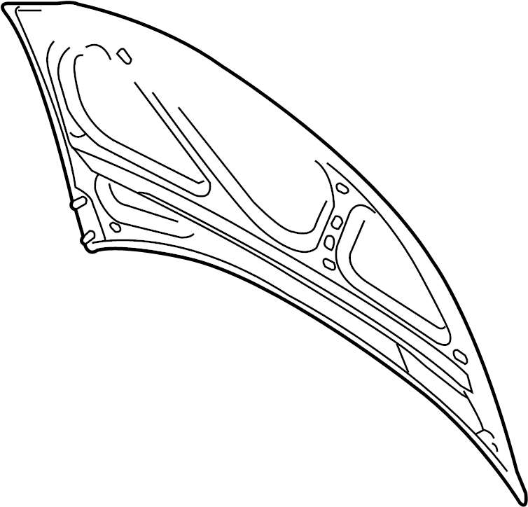View 8E0823029D Hood Panel Full-Sized Product Image