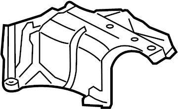 View 8E0804171L Floor Pan Heat Shield (Rear) Full-Sized Product Image