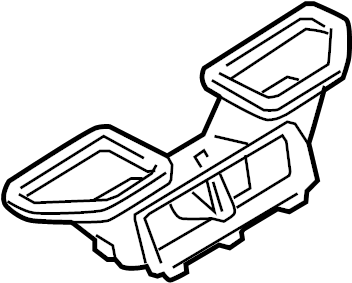 View 8E1819389 Instrument Panel Air Duct Full-Sized Product Image