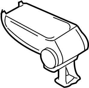 View 8E0864207G8C1 Console Armrest Full-Sized Product Image