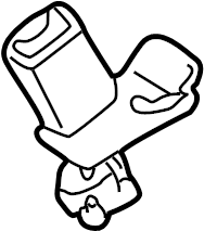 View 8E0857740B01C Seat Belt Receptacle Full-Sized Product Image