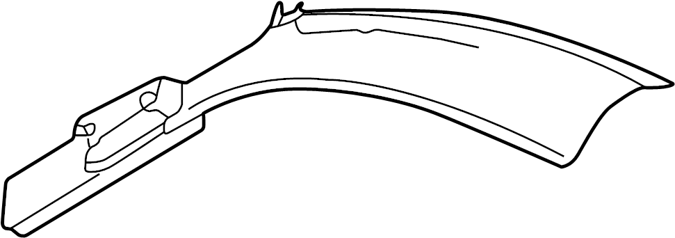 View 8E58672451BG Interior Quarter Panel Trim Panel (Front, Upper, Lower) Full-Sized Product Image