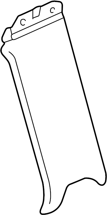 View 8E9867288B5BL Body C-Pillar Trim Panel (Front, Rear, Upper, Lower) Full-Sized Product Image
