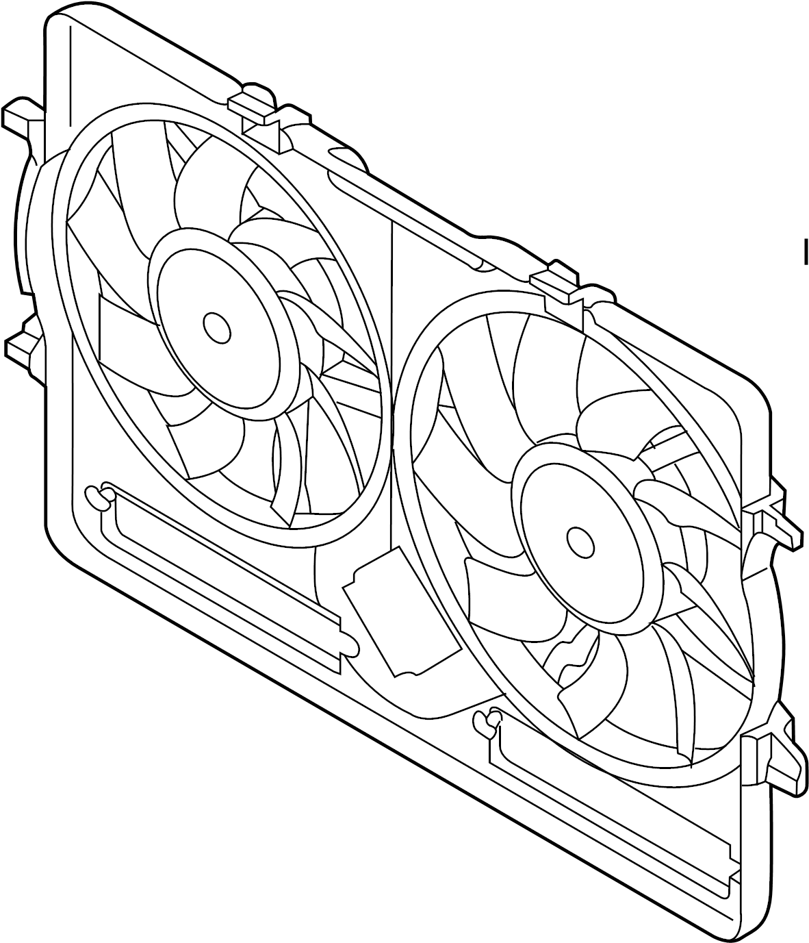 View 8K0121207D Engine Cooling Fan Shroud Full-Sized Product Image