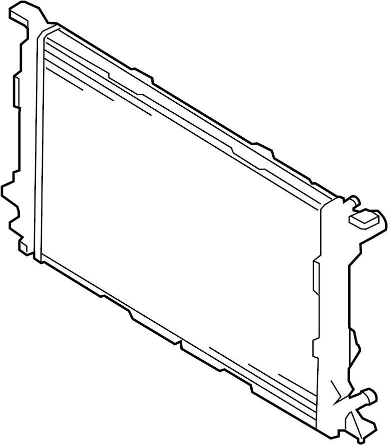 View 8K0121251AL Radiator Full-Sized Product Image