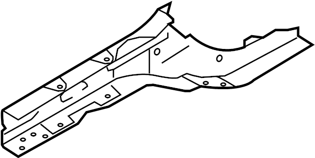 View 8K0802038 Rail. (Front, Upper, Lower) Full-Sized Product Image