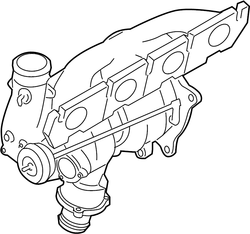 View 06H145702S Exhaust Manifold.  Full-Sized Product Image