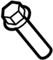 View N90652204 Bolt. Motor. Wiper. Windshield. Linkage.  Full-Sized Product Image