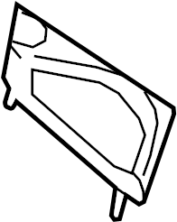 View 8T0035427 Radio Speaker Bracket (Rear) Full-Sized Product Image