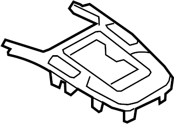 View 8K0864261DV10 Automatic Transmission Shift Cover Plate Full-Sized Product Image