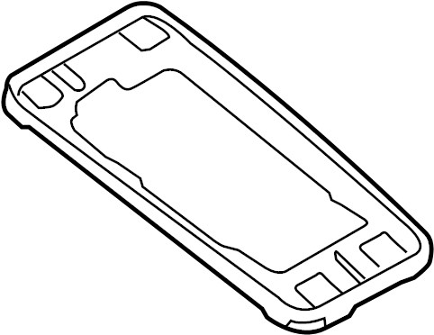 View 4F0713075 Automatic Transmission Shift Cover Plate. Automatic Transmission Shift Lever Gasket. Shifter Assembly Gasket.  Full-Sized Product Image