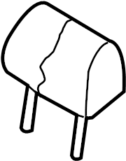 View 8K0885975BHA8 Headrest Full-Sized Product Image
