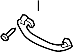 View 80A857608Y22 Interior Grab Bar Full-Sized Product Image