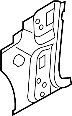 View 8K0802125C Pillar. Hinge. REINFORCED. (Lower) Full-Sized Product Image