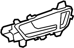 View 8K0837019GAZ3 Interior Door Handle Full-Sized Product Image