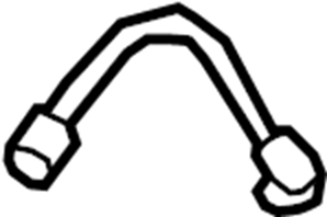 View 8K0201142A Body Electrical Ground Strap Full-Sized Product Image