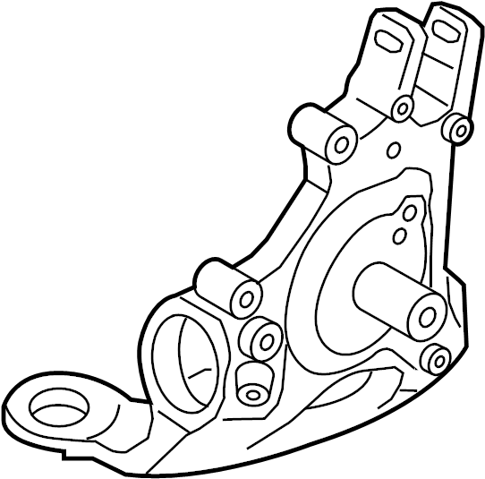 View 8K0505432AR Housing. Steering Knuckle. Suspension Knuckle.  Full-Sized Product Image