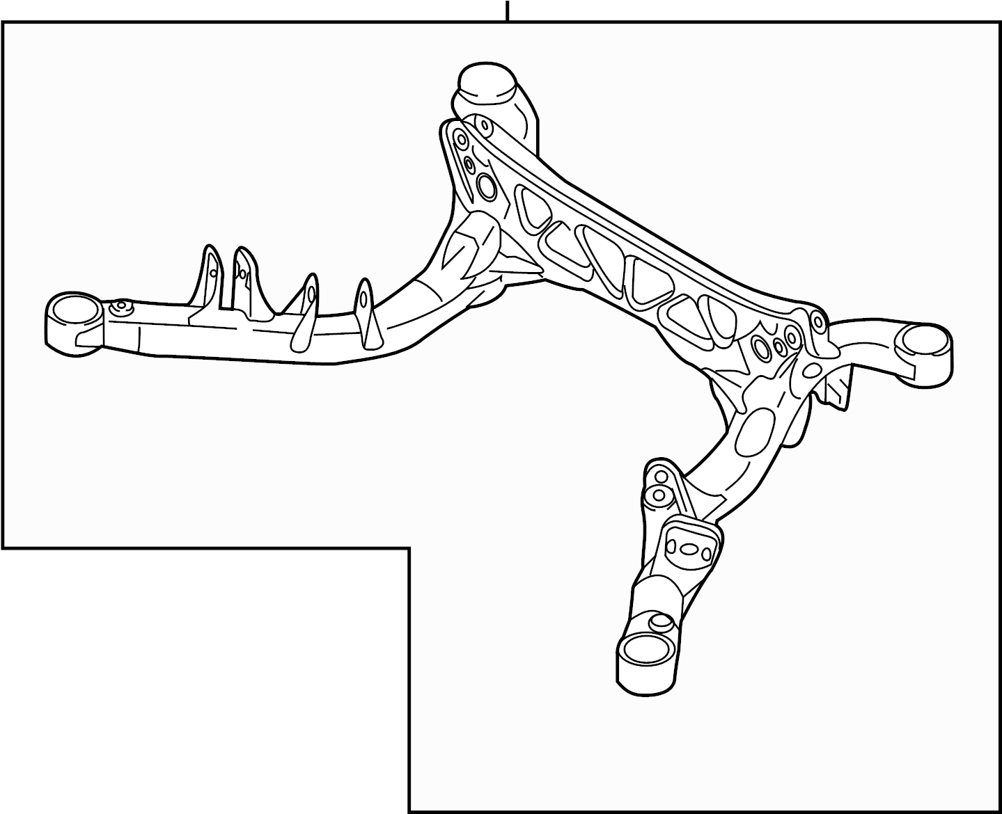 View 8K0505235AF SUB FRAME.  Full-Sized Product Image