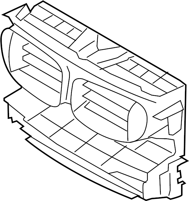 View 165D1F4010 Radiator Support Air Duct Full-Sized Product Image